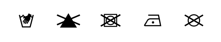 Pflegeetikett KENZA Top Black