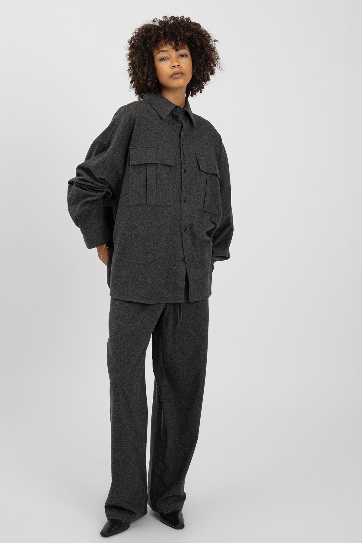 FLANNY Shirt Anthracite