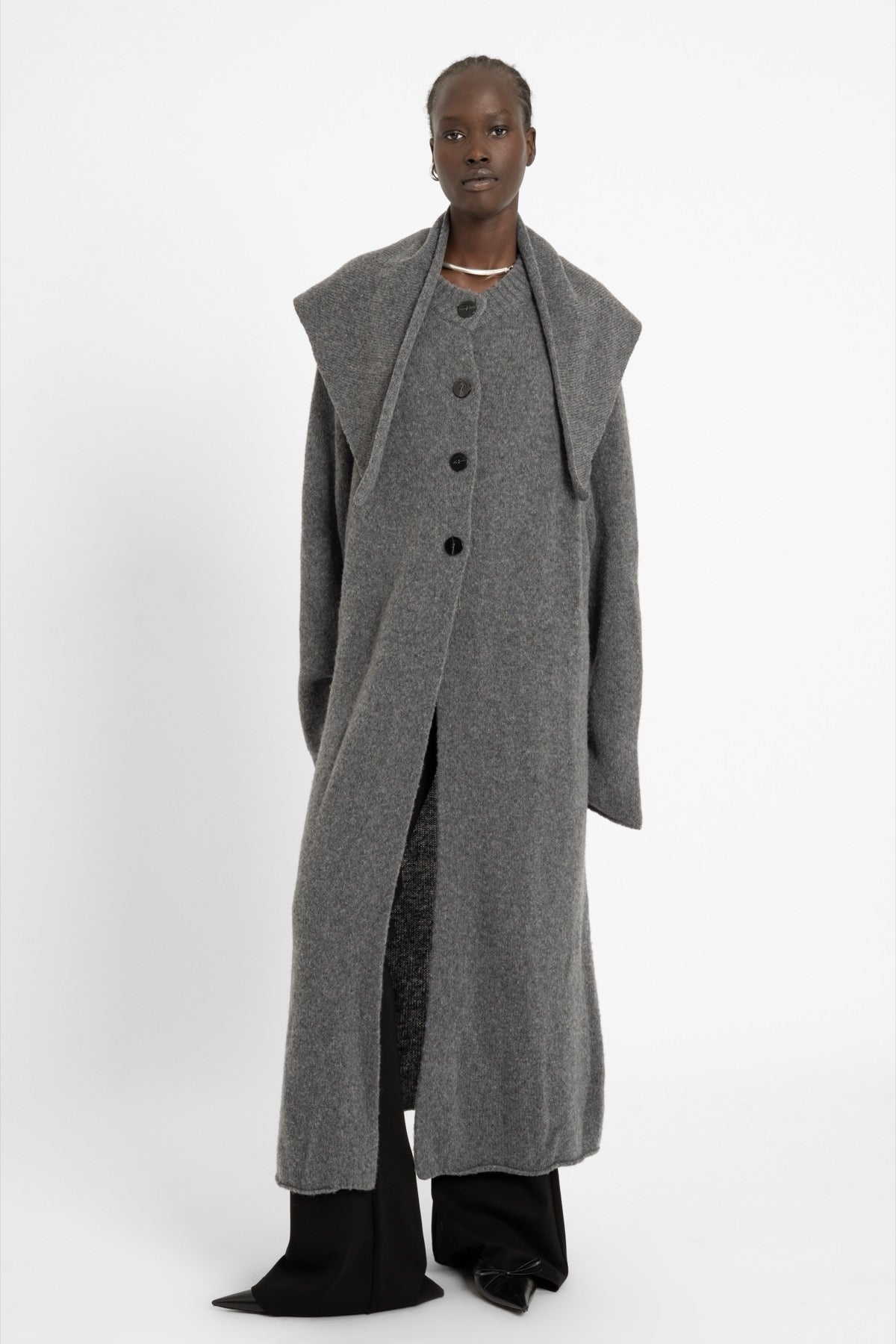 MAEXIN Cardigan Anthracite