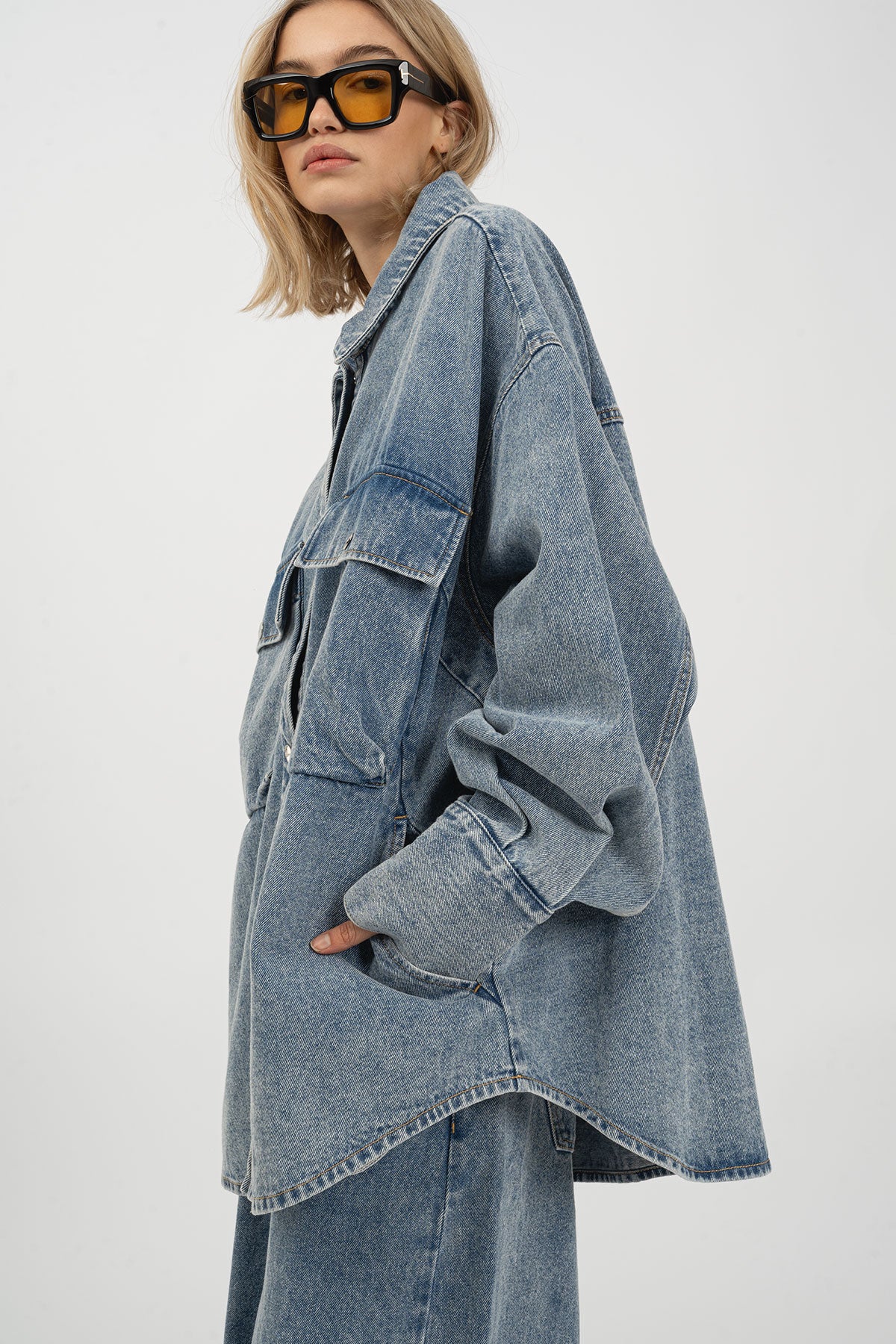 JEANY 2302 Shirt Washed Blue