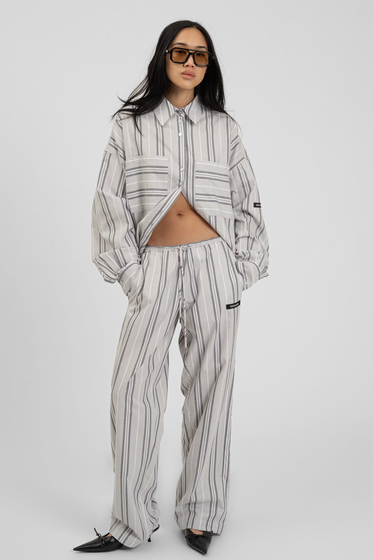 KIANY Pants Grey Striped