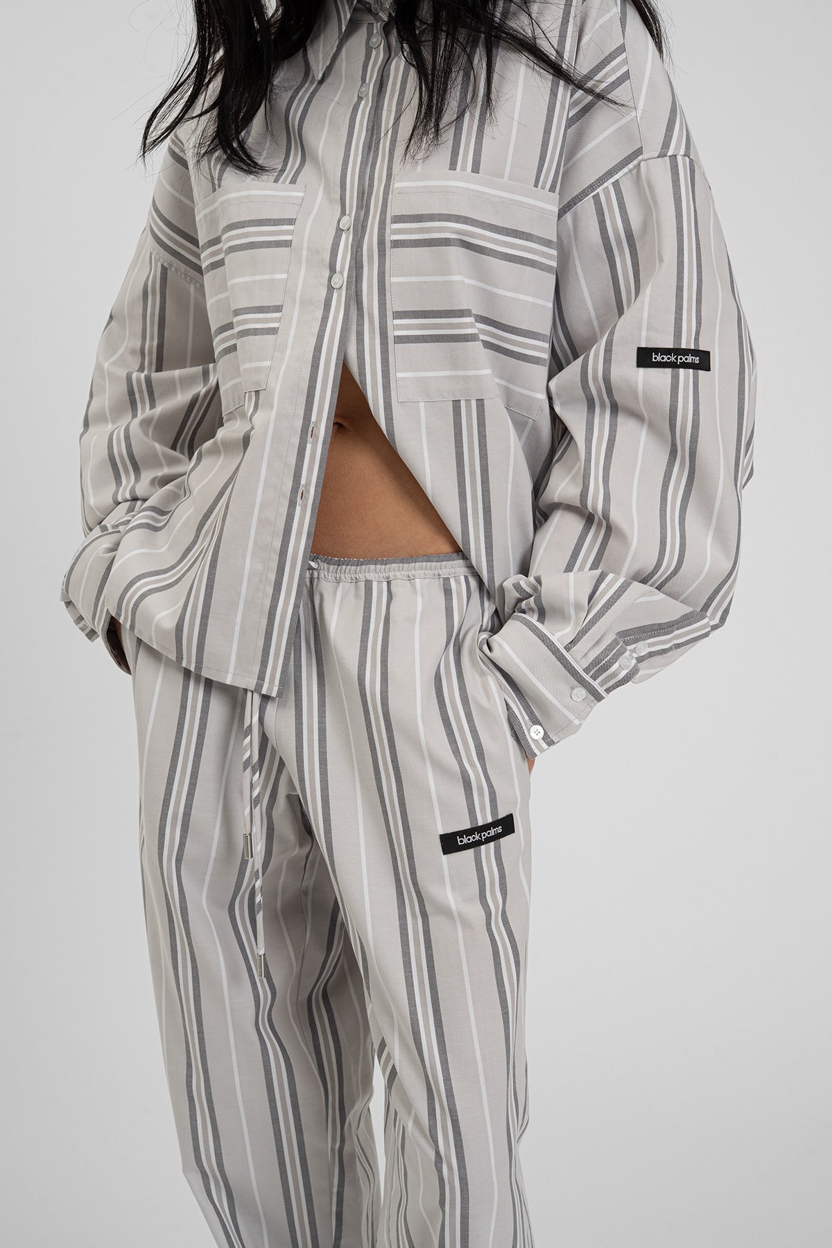 KIANY Pants Grey Striped