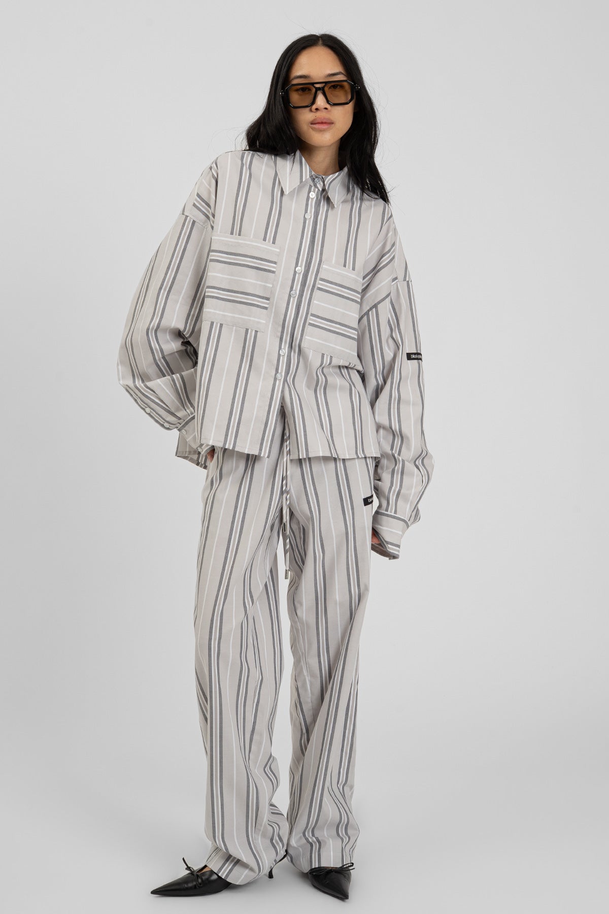 KIANY Shirt Grey Striped