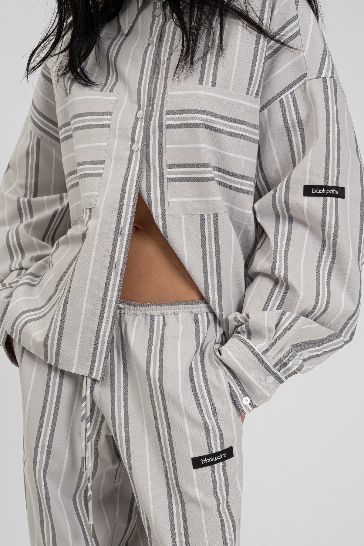 KIANY Shirt Grey Striped