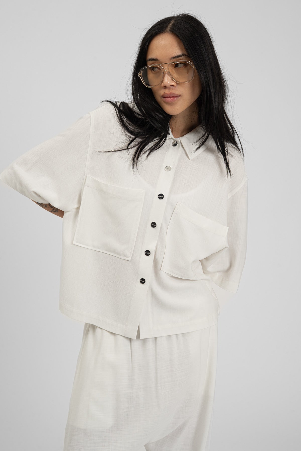 ZANNY Short Shirt White