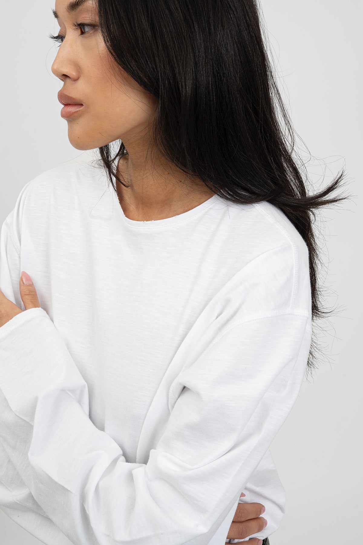 bp FLAME 004 Long Tee White