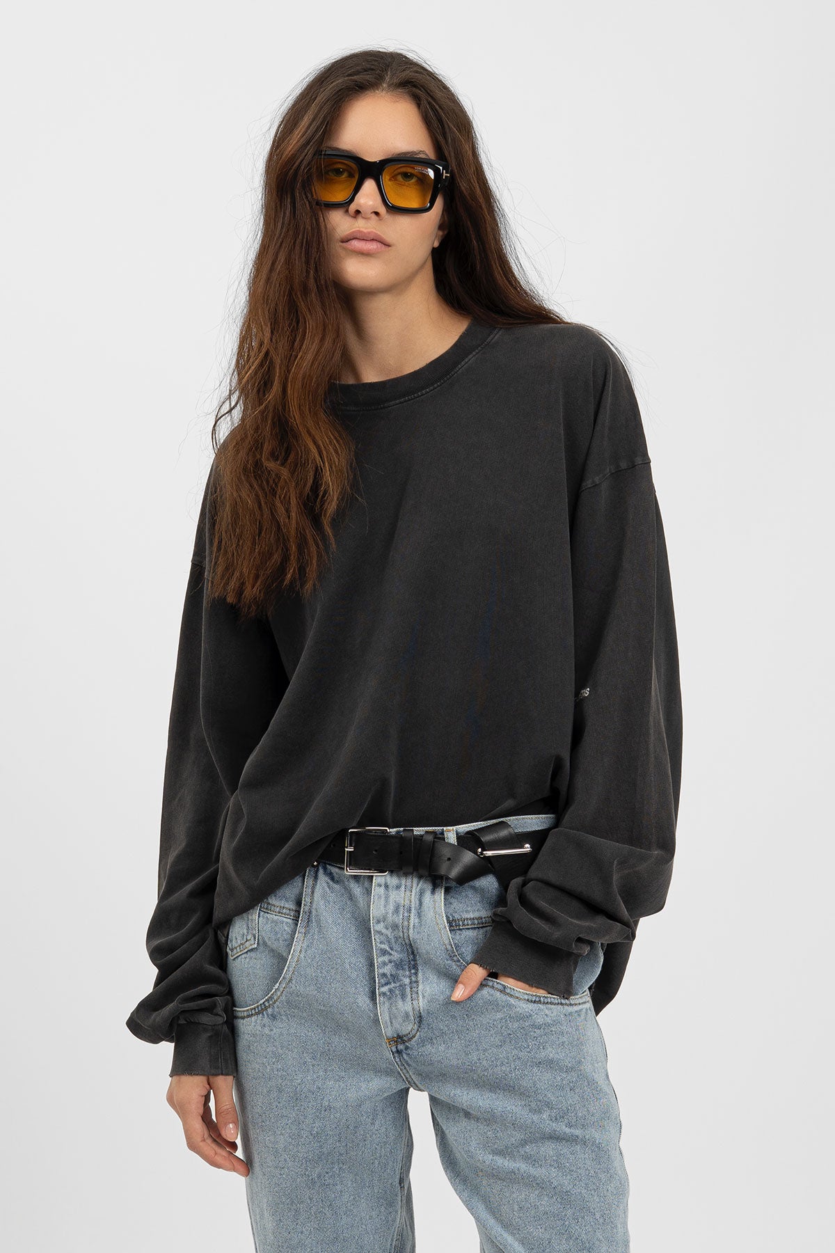 bp ICONIC 003 Long Tee Faded Black