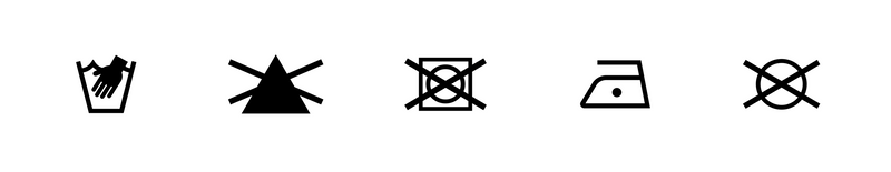 Pflegeetikett MARCI Top Black