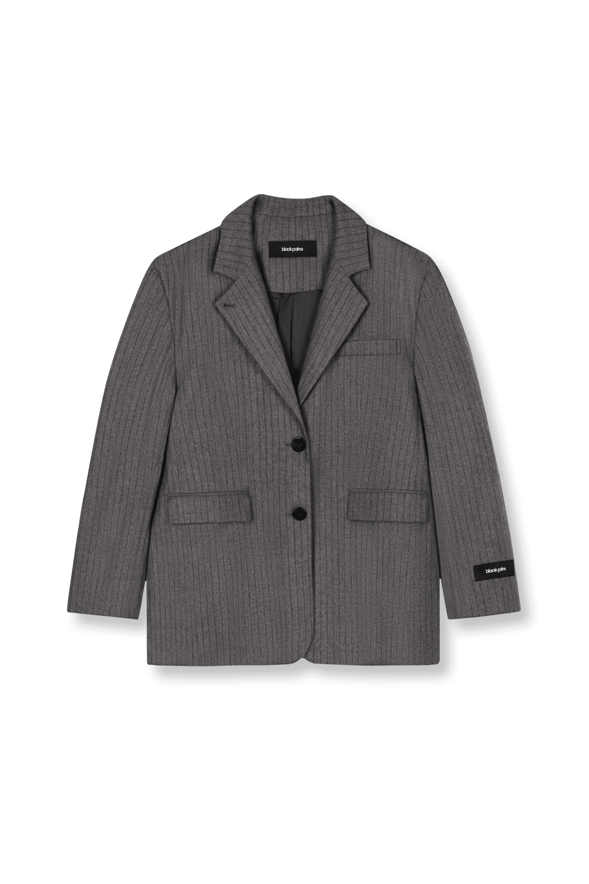 BENJA Blazer Pinstripe Grey