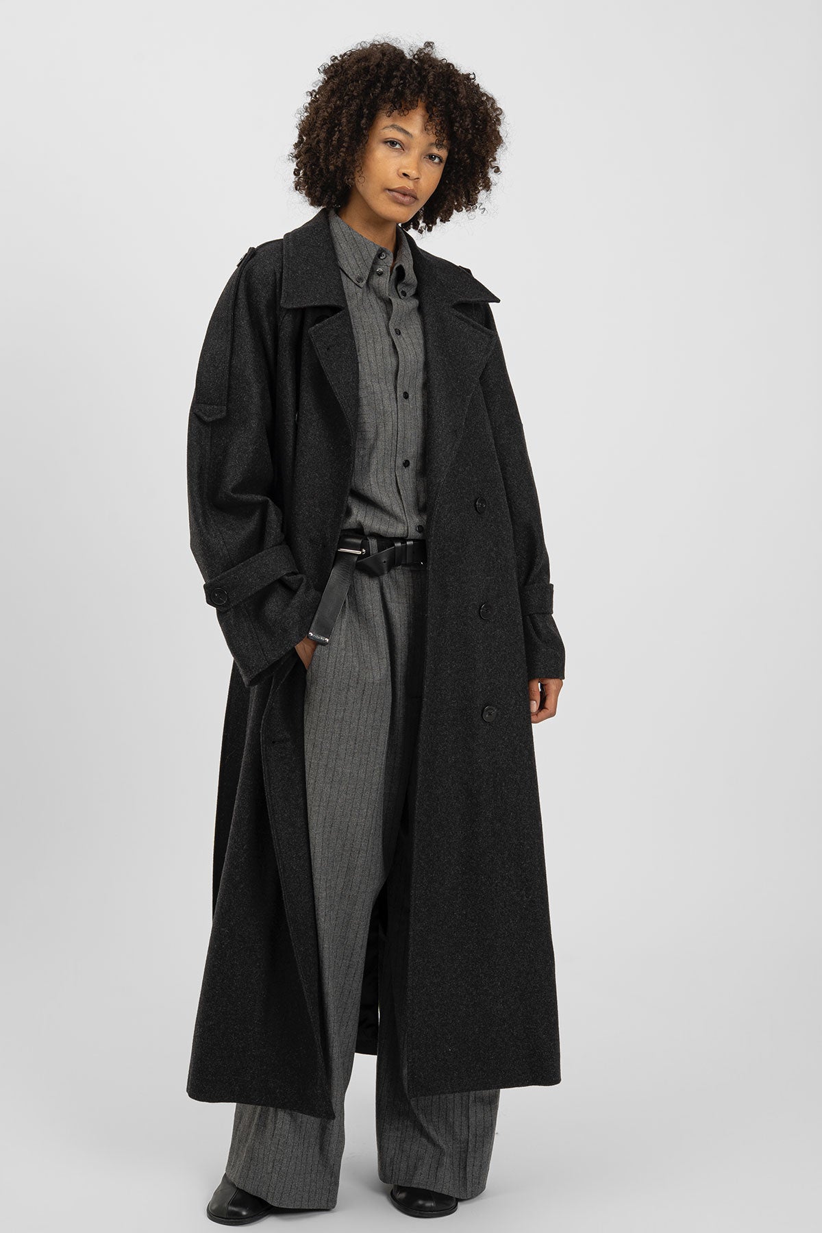CADY Coat Dark Anthracite