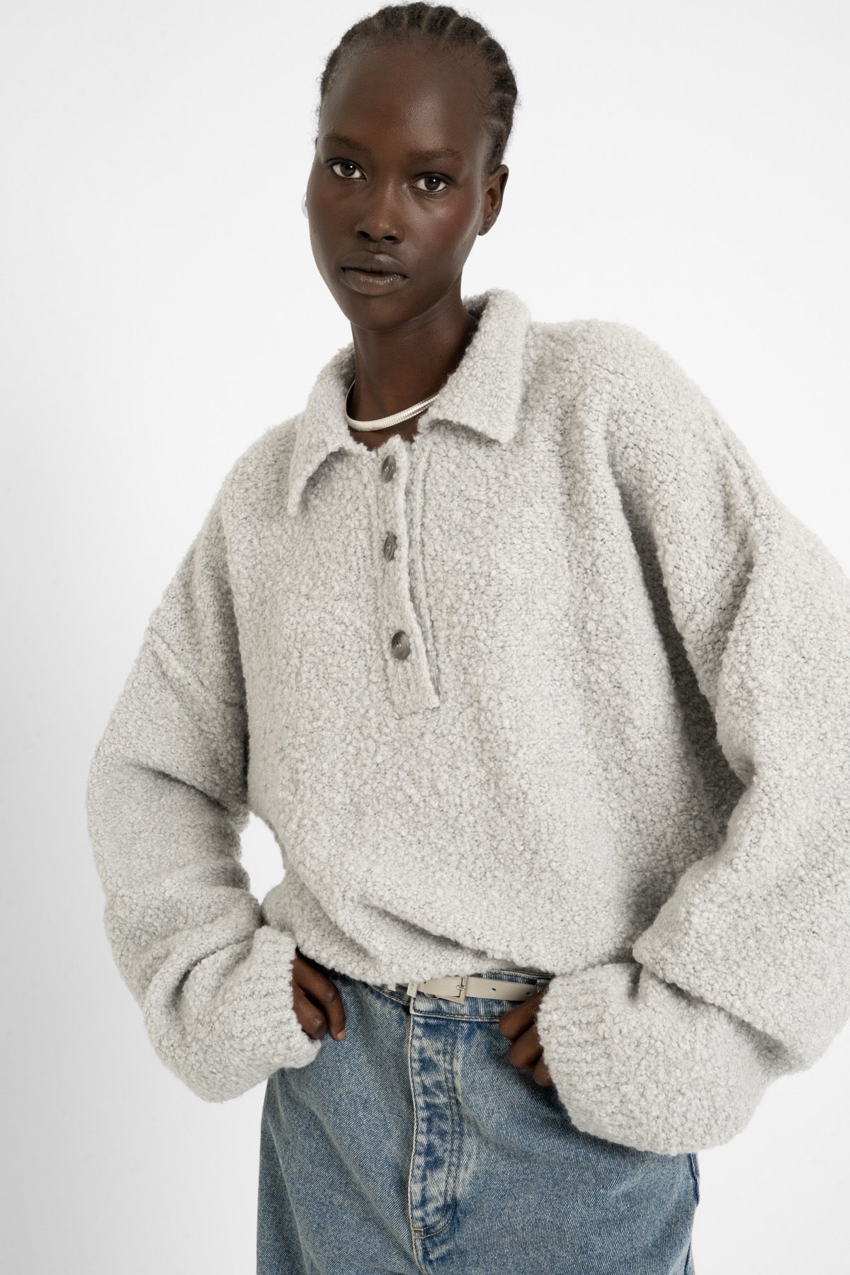 BOUCLI Polo Ice Grey