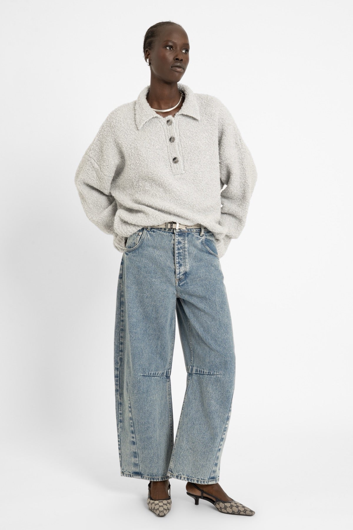 BOUCLI Polo Ice Grey