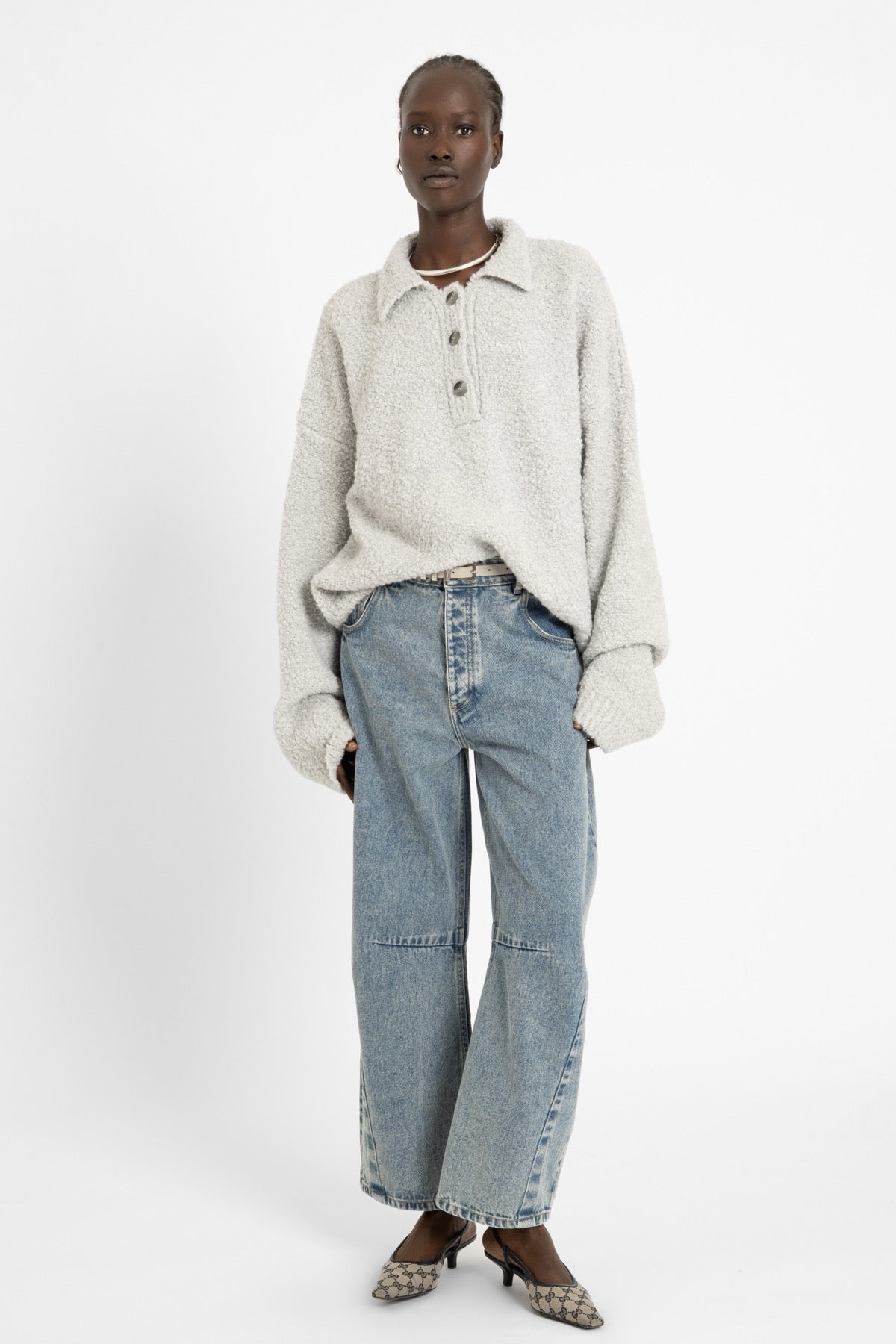 BOUCLI Polo Ice Grey