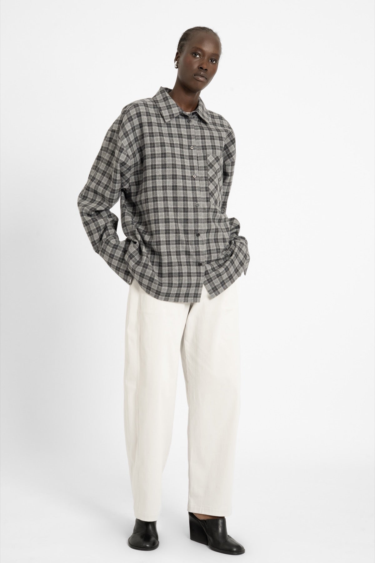 CLEAH Shirt Grey Checked
