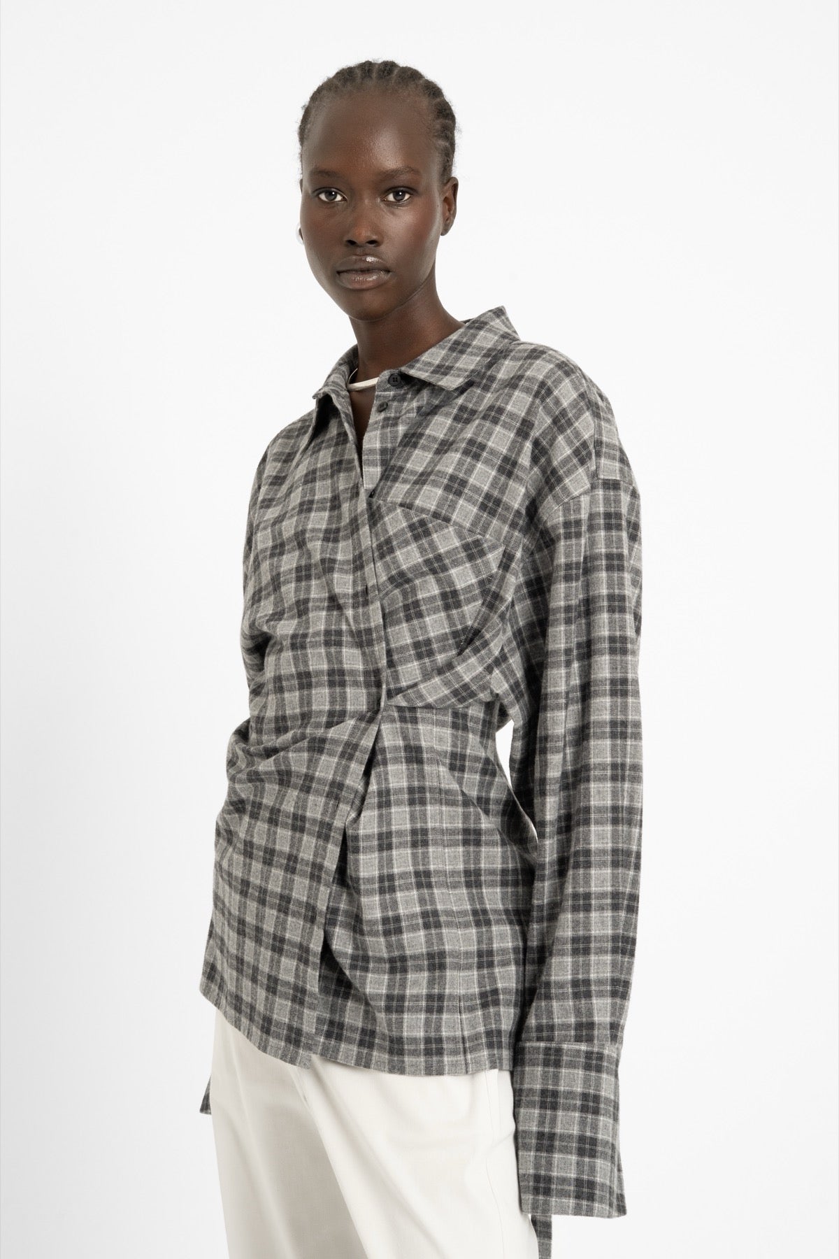 CLEAH Shirt Grey Checked