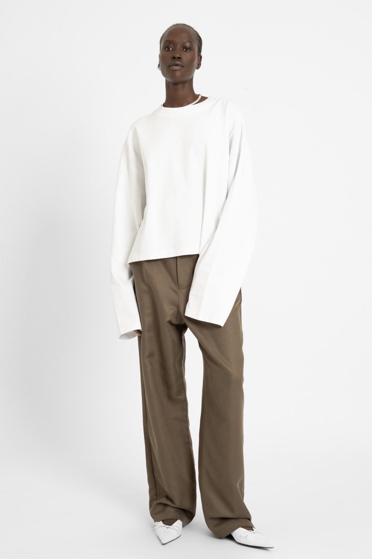 bp HEAVY 031 Boxy Long Tee White