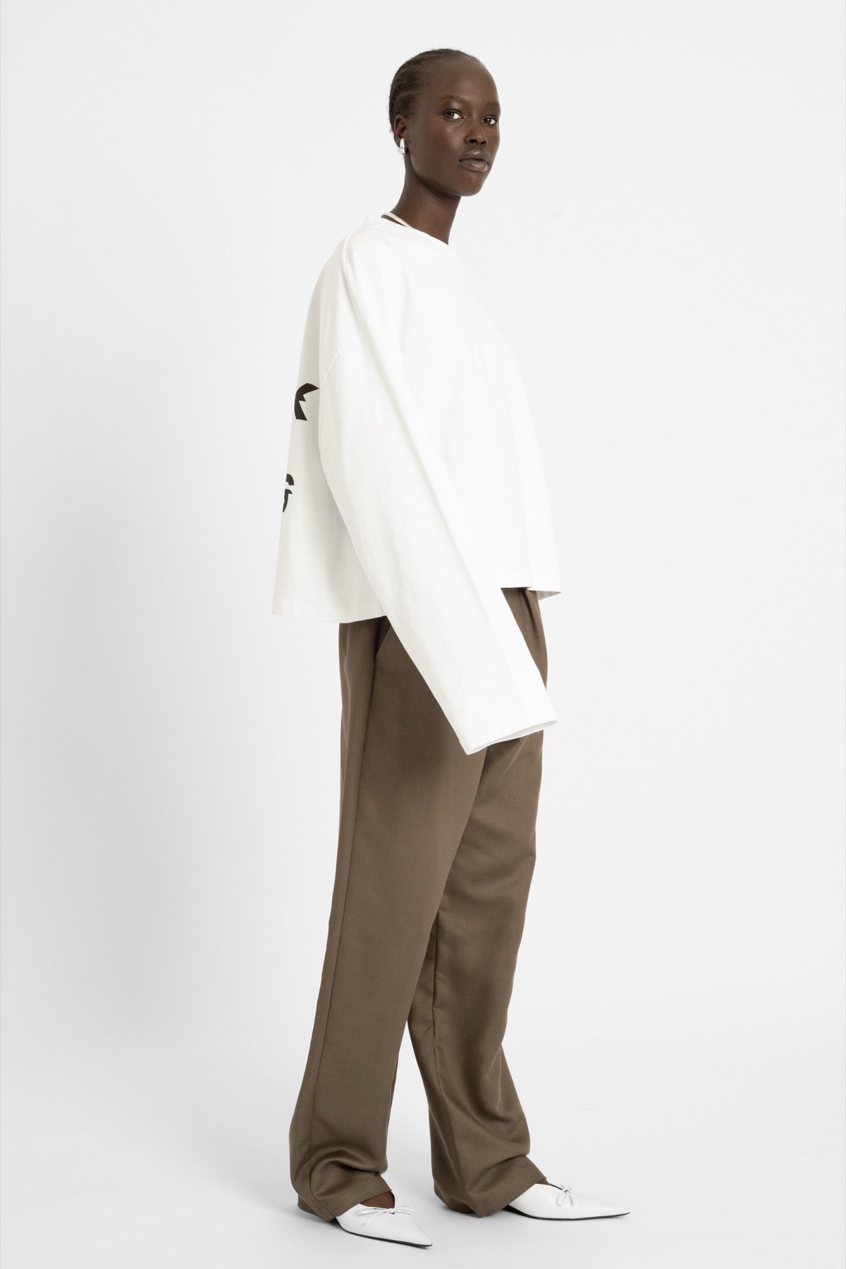 bp HEAVY 031 Boxy Long Tee White