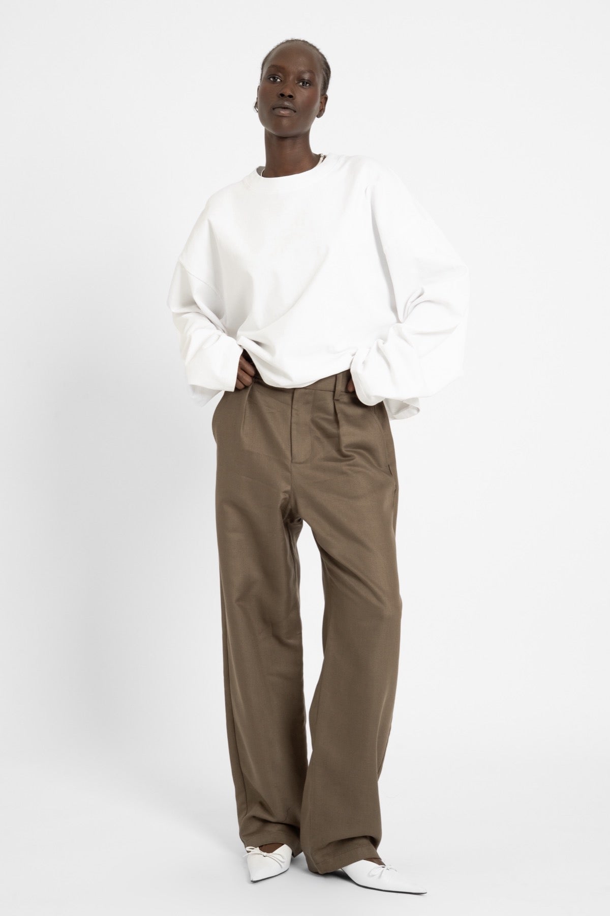 bp HEAVY 031 Boxy Long Tee White