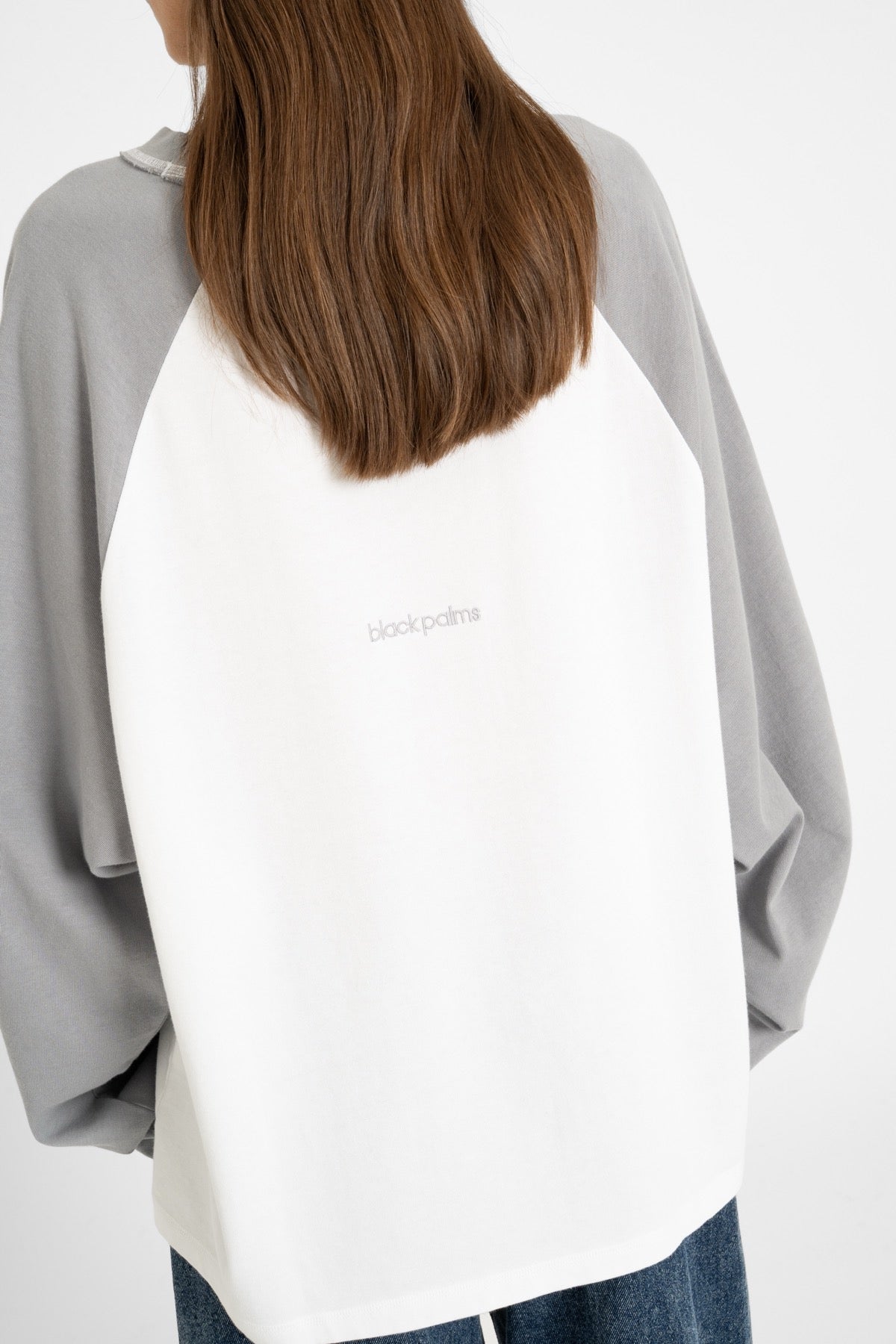 bp ICONIC 033 Baseball Long Tee Smoke Blue