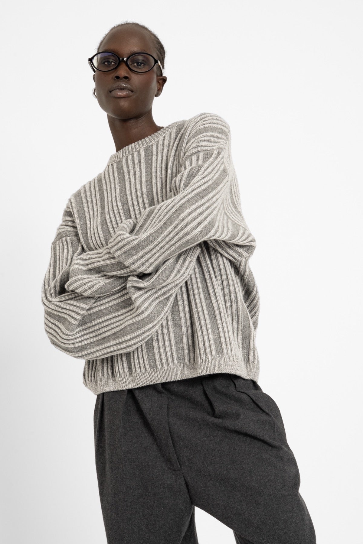 NOVIE Sweater Bicolor Grey