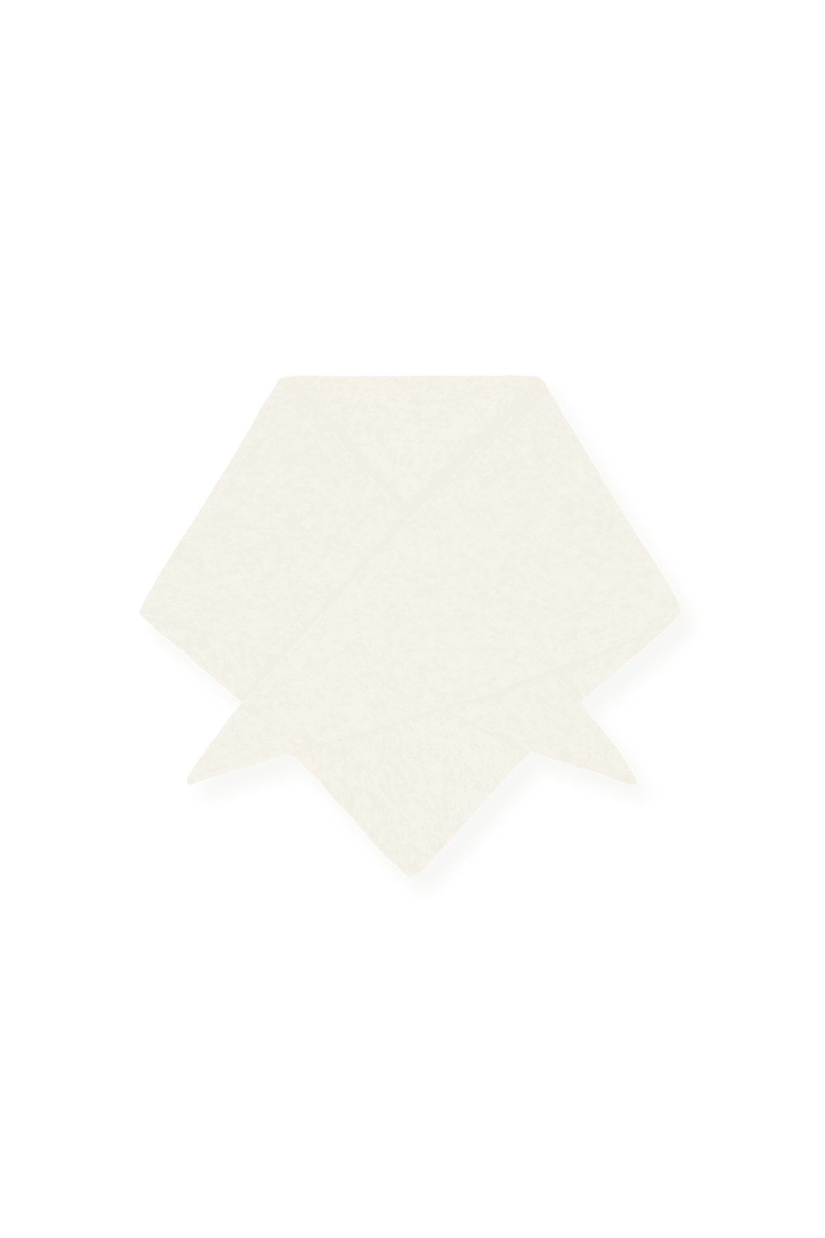 TRIANGLE Maxi Scarf Cream
