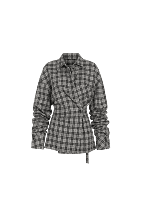 CLEAH Shirt Grey Checked