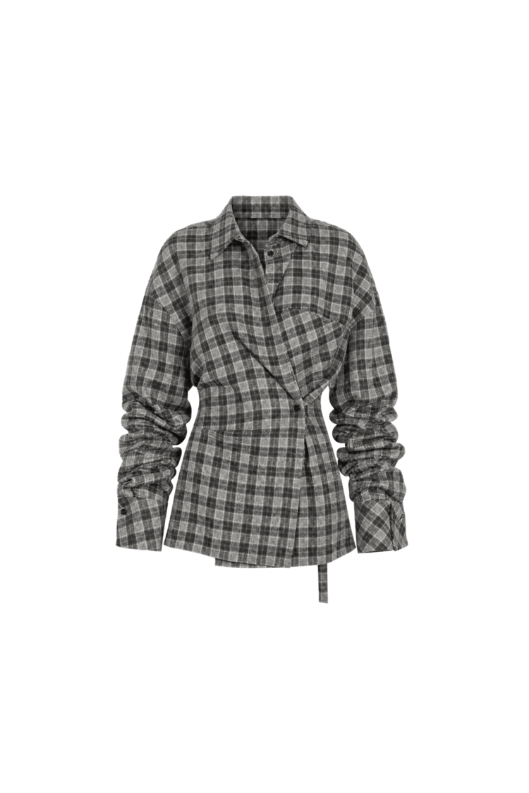 CLEAH Shirt Grey Checked