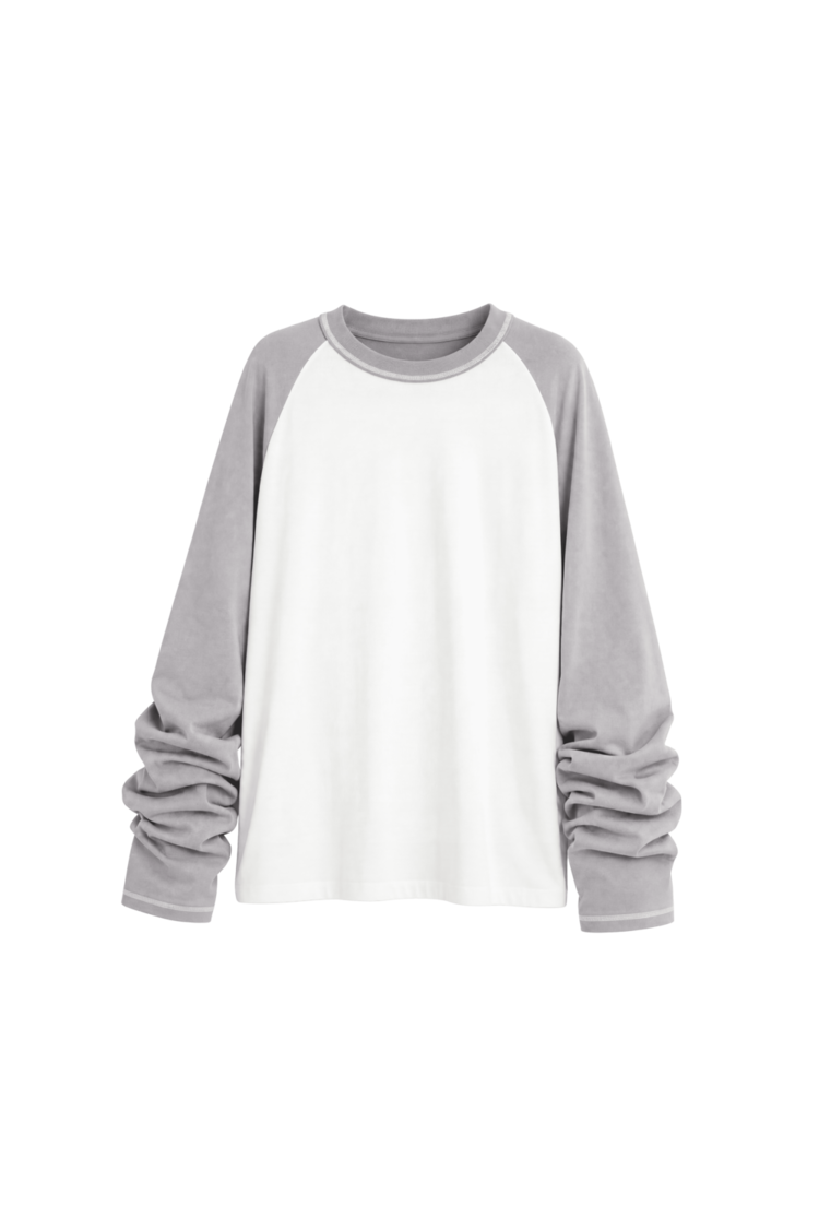 bp ICONIC 033 Baseball Long Tee Smoke Blue