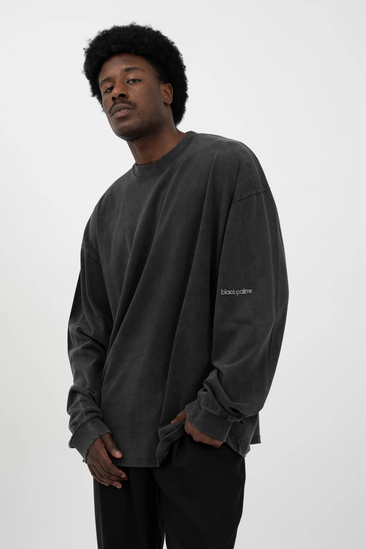 bp ICONIC 003 Long Tee Faded Black