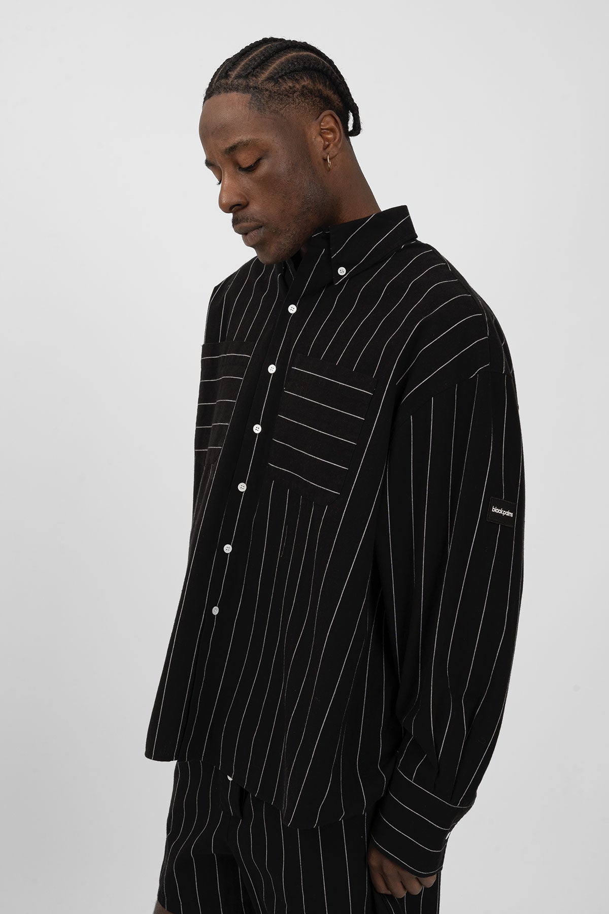 BRINO Shirt Black Striped