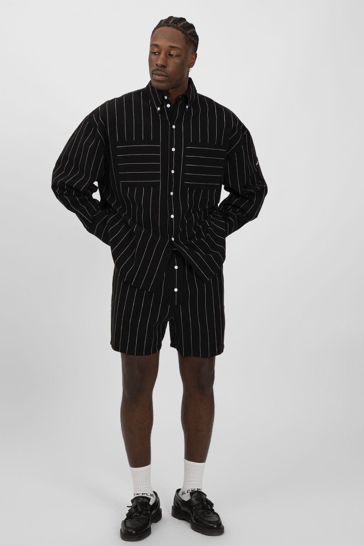 BRINO Shirt Black Striped