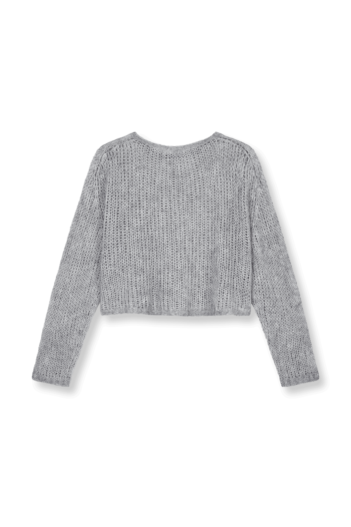 STEPHL Cropped Sweater Light Grey
