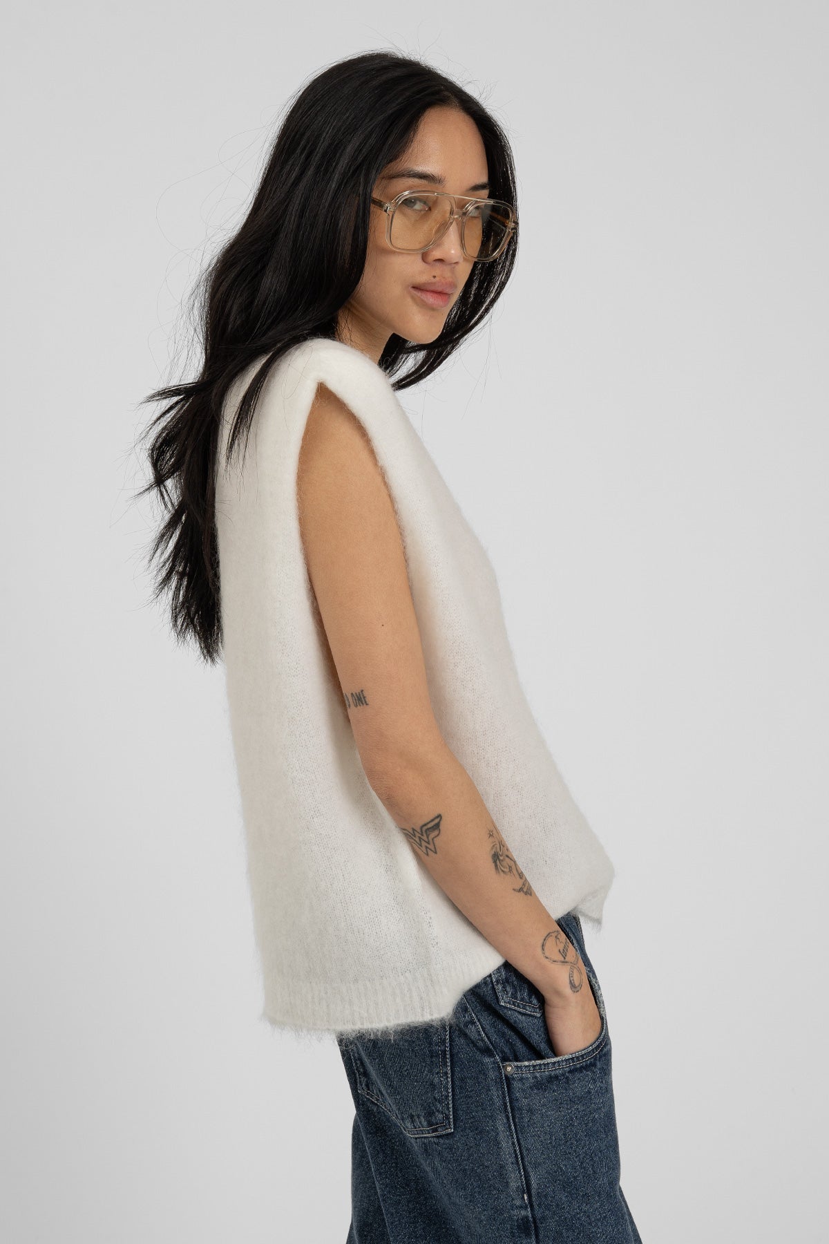 AYA Cardigan White