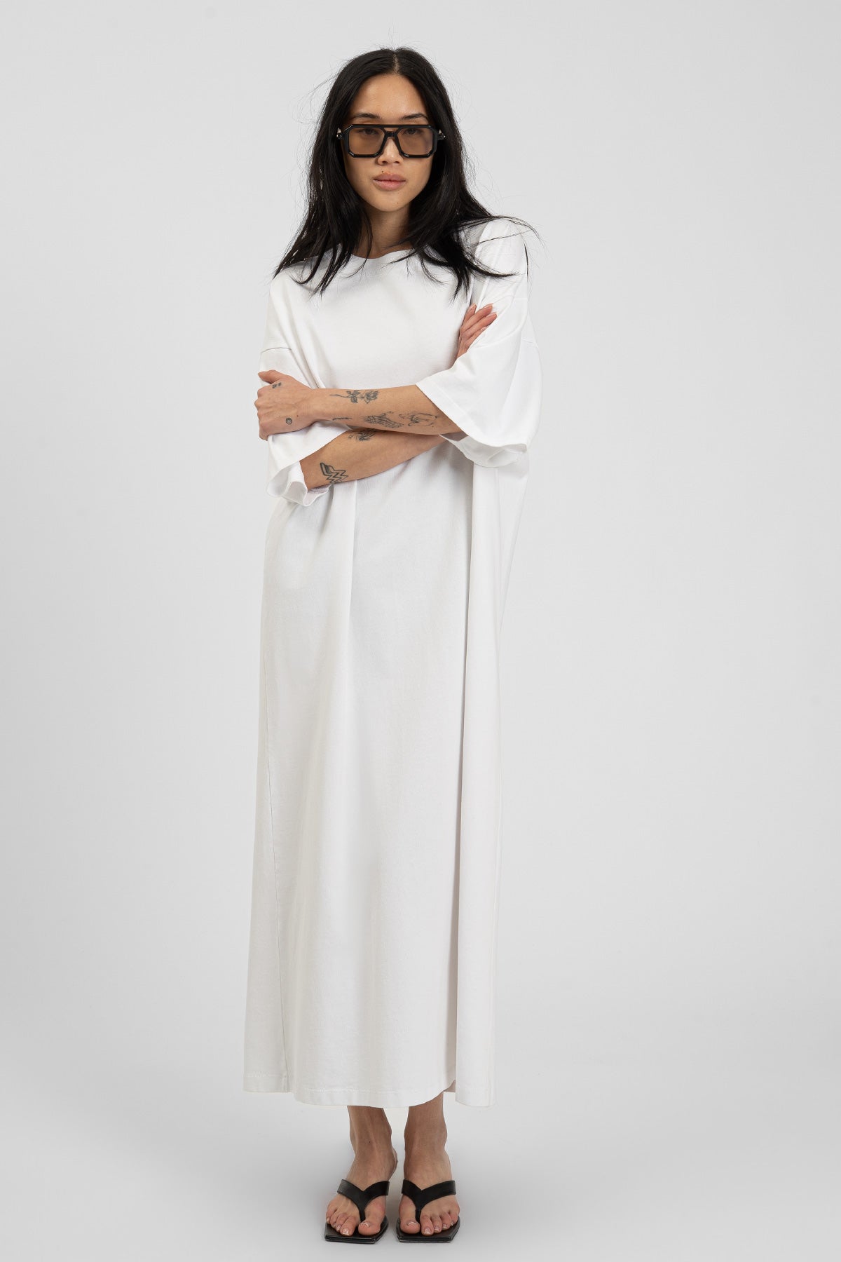 bp HEAVY 023 Maxi Dress White