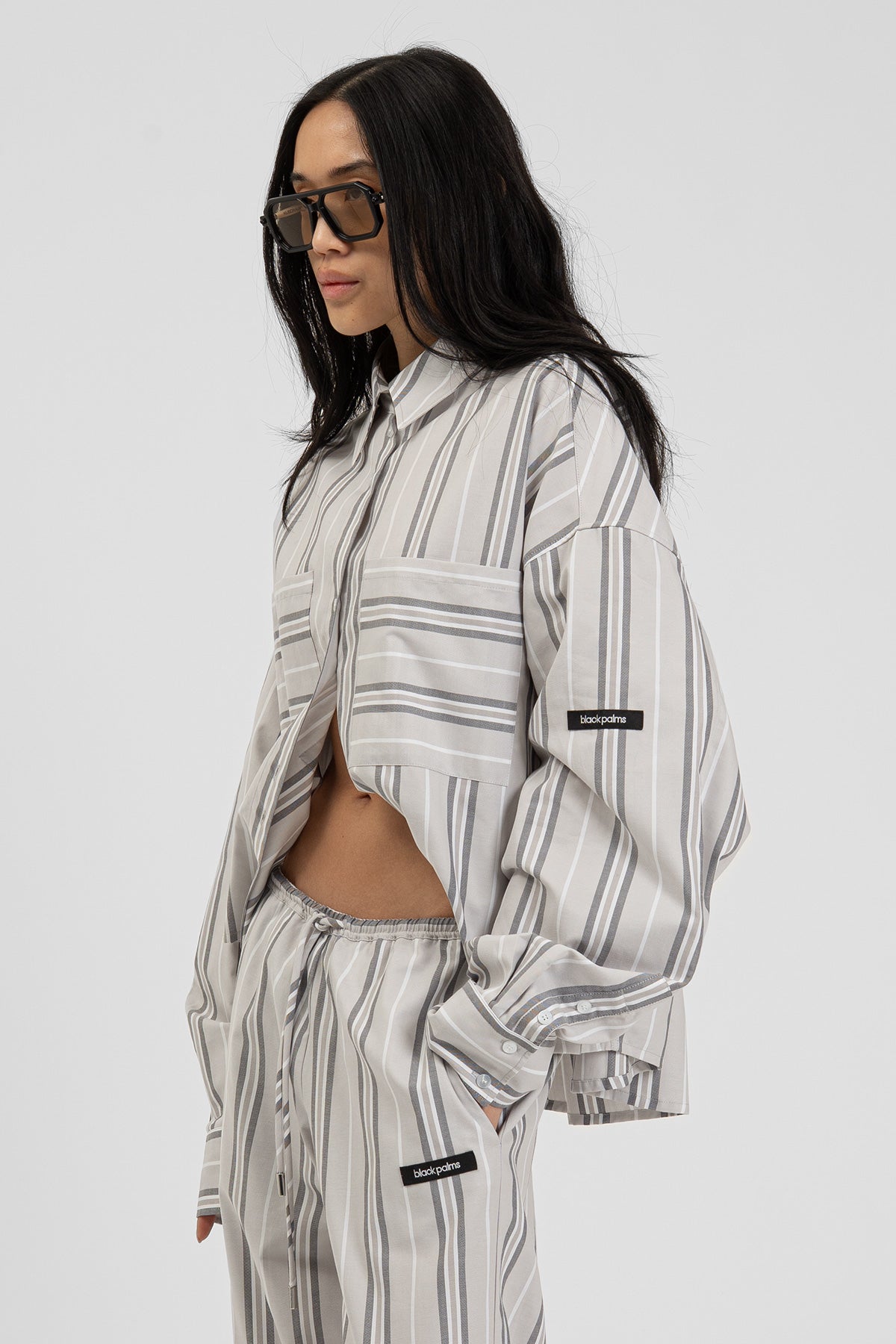 KIANY Shirt Grey Striped