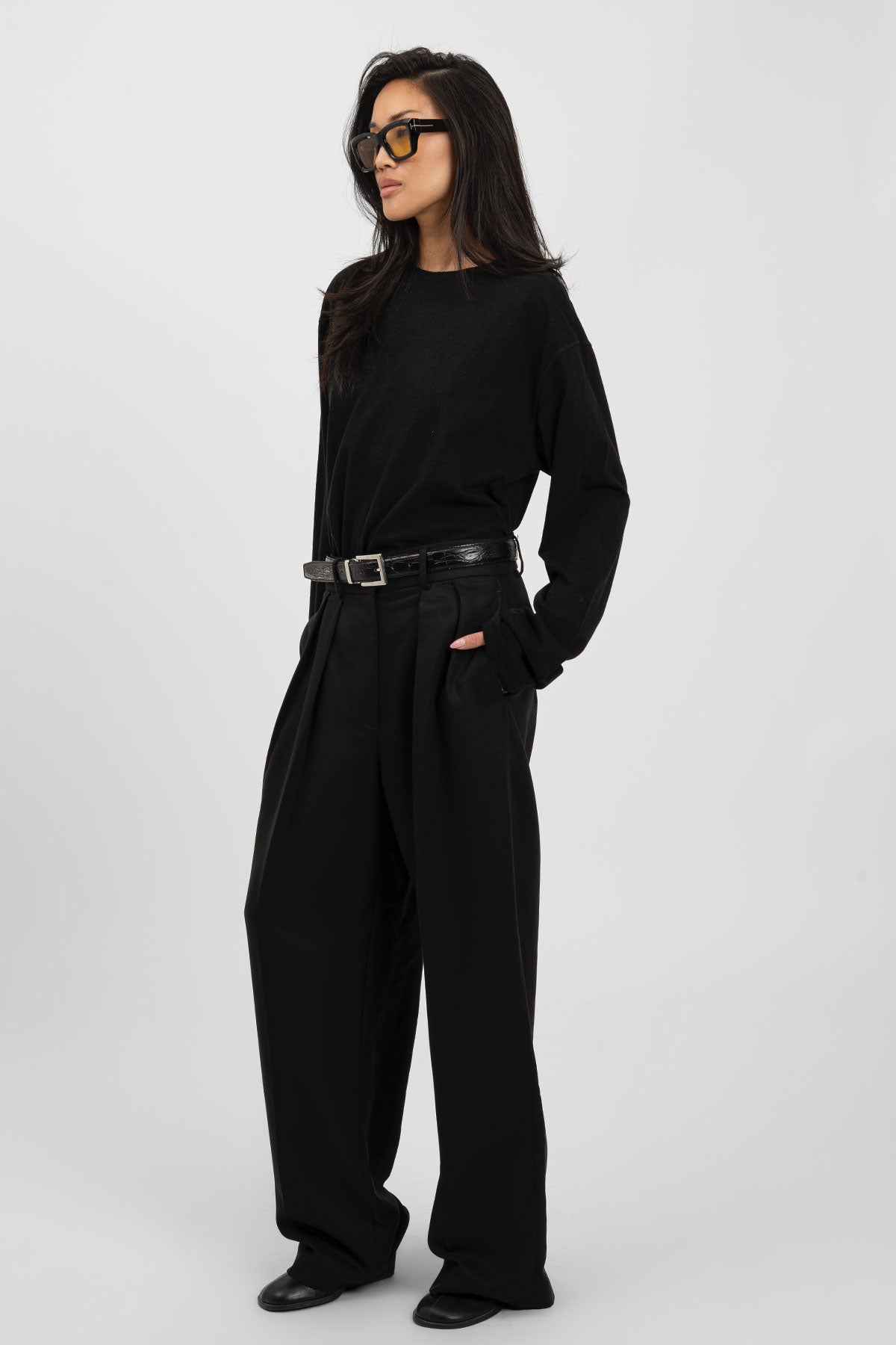 bp FLAME 004 Long Tee Black