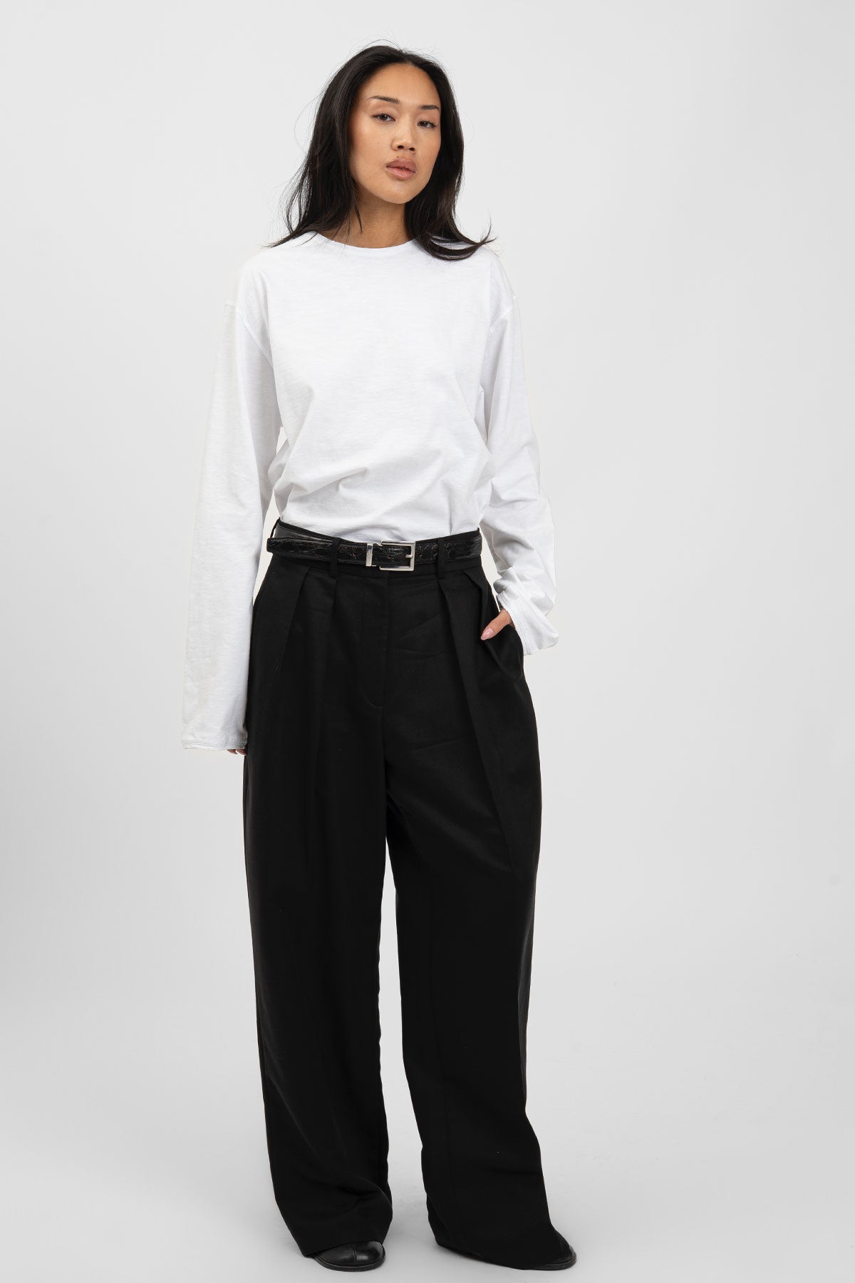 bp FLAME 004 Long Tee White