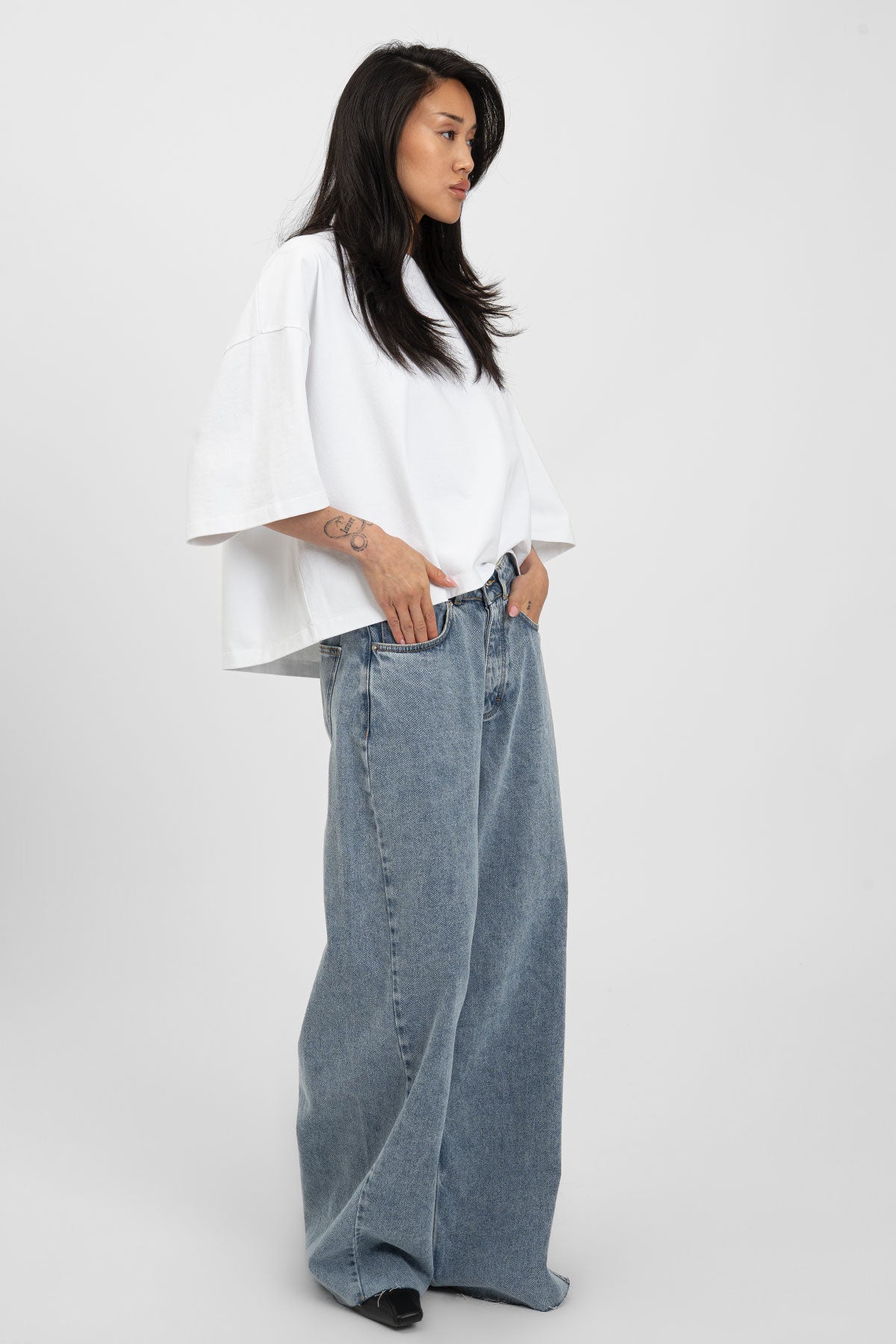 bp HEAVY 007 Boxy Tee White