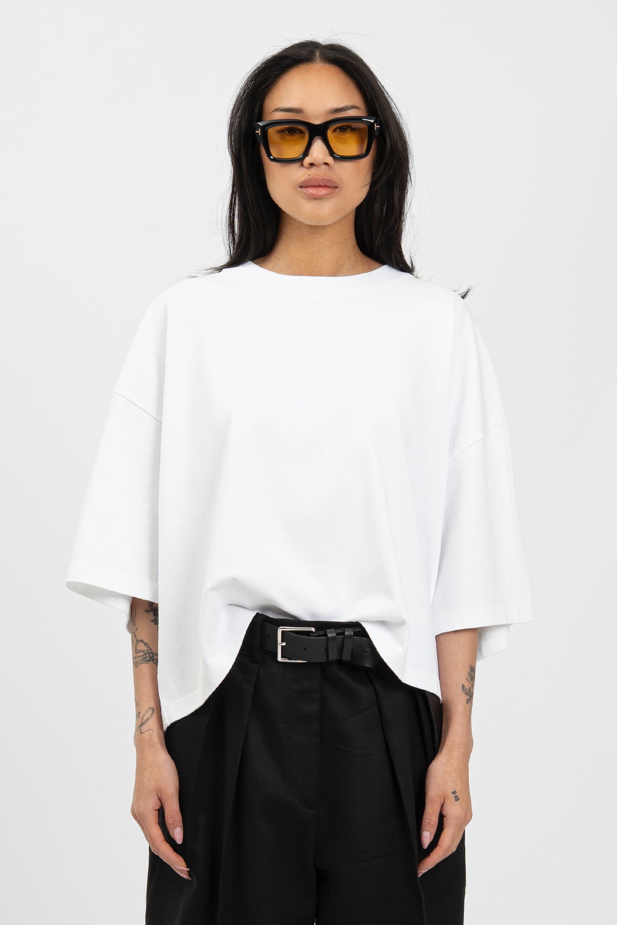pois blous tee ホワイト bp HEAVY 007 Boxy Tee White