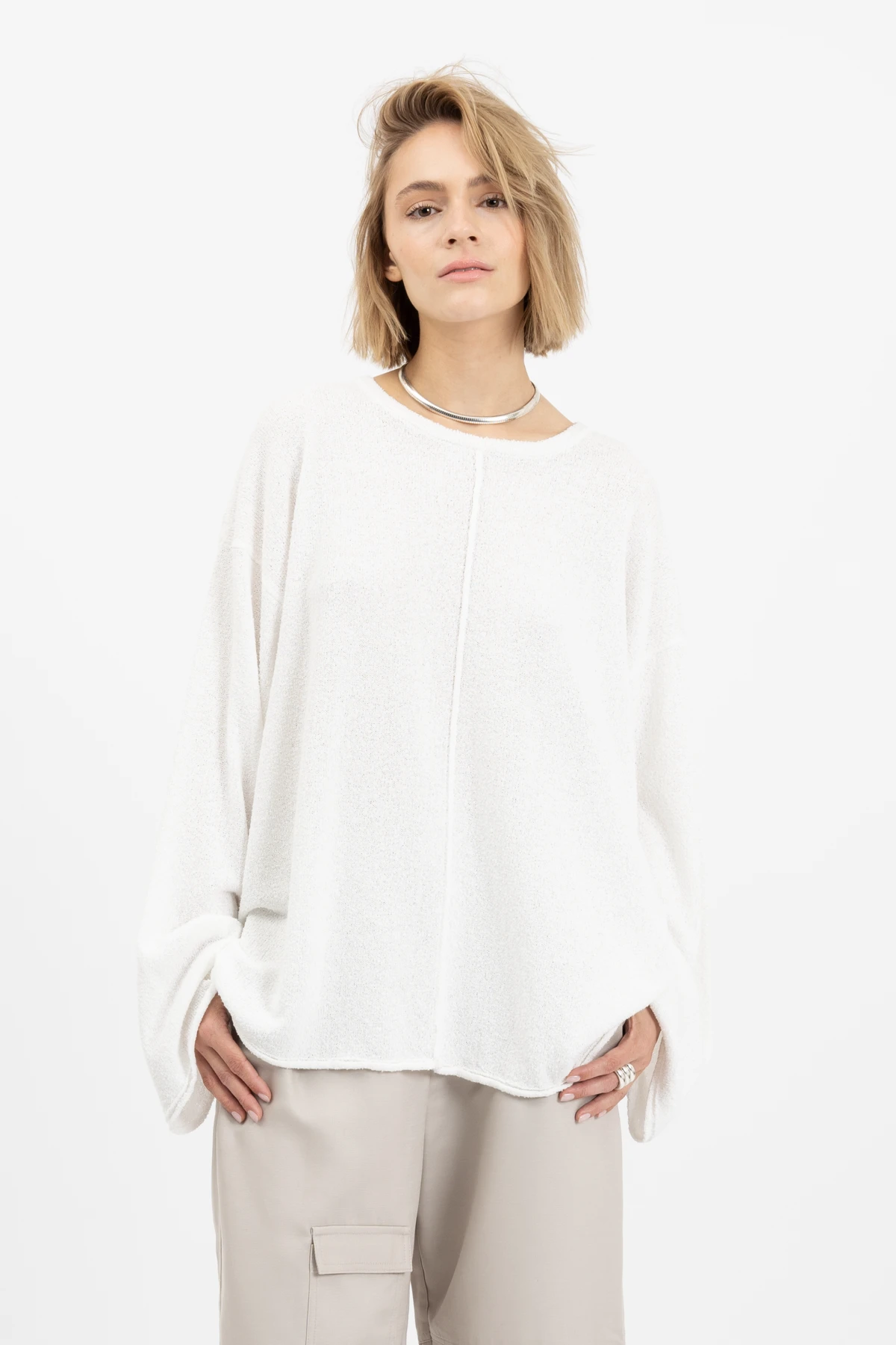 SCHUELI Long Tee Off White