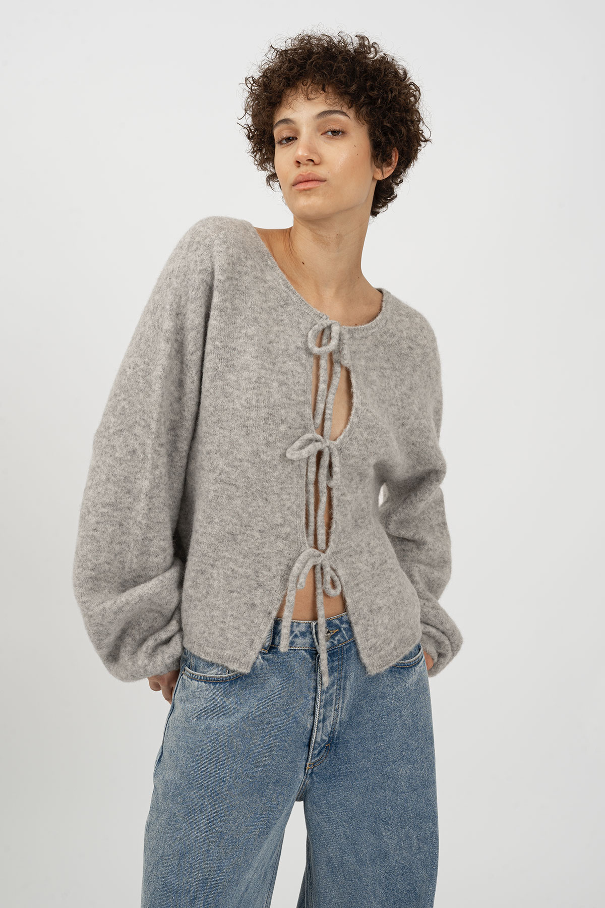 ZUSIE Cardigan Light Grey